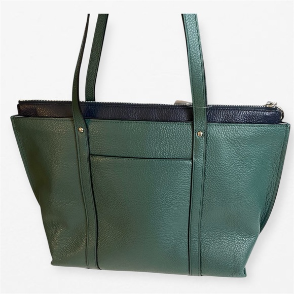 May Tote COACH 1573 SV/DARK TURQUOISE Refined pebble leather - Picture 3 of 9